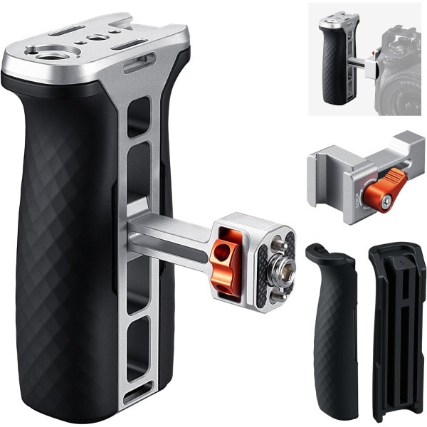 Боковая рукоятка K&F Concept с креплением NATO и 3/8" для клеток и ригов камер (KF31.235)