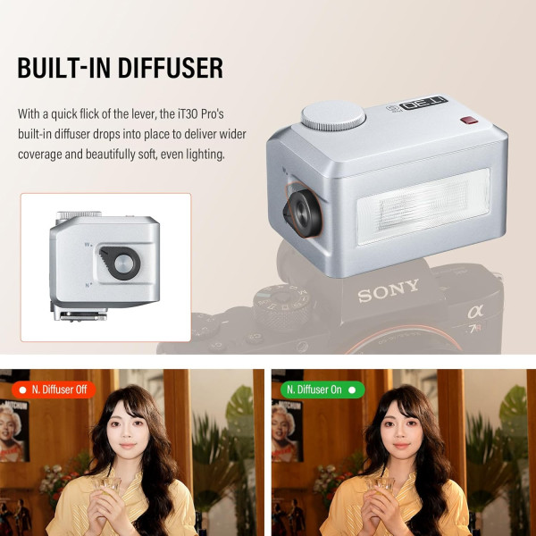 Спалах Godox iT30Pro F TTL Mini Flash for FUJIFILM (Silver)(IT30PRO F SILVER)
