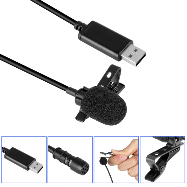 Петличный микрофон для ПК USB GreenAudio GAM-U01