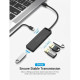 USB-хаб Vention Type-C to 4-Port USB 3.0 Hub with Power Supply Black 0.5M ABS Type