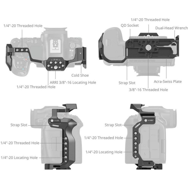 Клетка для камеры SmallRig Cage для Canon EOS R5 Mark II