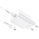Сетевое зарядное устройство с кабелем HOCO N22 Jetta PD25W charger set(Type-C to Type-C)(EU) White