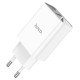 Сетевое зарядное устройство HOCO C100A PD20W+QC3.0 charger with digital display White