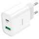 Сетевое зарядное устройство HOCO C80A Plus Rapido PD20W+QC3.0 charger White