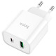 Сетевое зарядное устройство HOCO C80A Plus Rapido PD20W+QC3.0 charger White