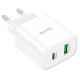 Сетевое зарядное устройство HOCO C80A Plus Rapido PD20W+QC3.0 charger White