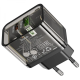 Сетевое зарядное устройство HOCO N34 Dazzling dual-port PD20W+QC3.0 charger Transparent Black