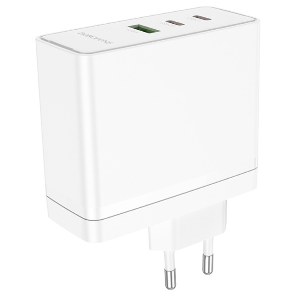Сетевое зарядное устройство BOROFONE BN11 Imperial PD100W three-port(2C1A) charger White