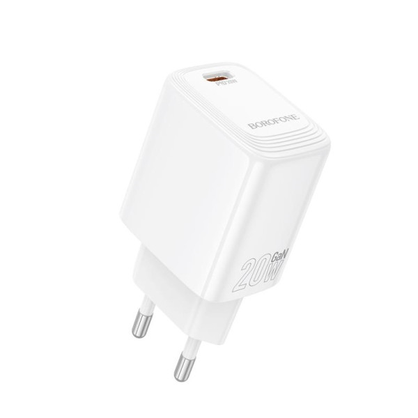Сетевое зарядное устройство BOROFONE BN26 Fuente single-port PD20W charger (EU) White