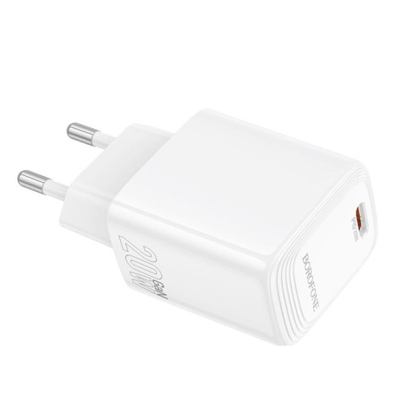 Сетевое зарядное устройство BOROFONE BN26 Fuente single-port PD20W charger (EU) White