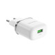Сетевое зарядное устройство BOROFONE BA36A High speed single port QC3.0 charger set 18W White