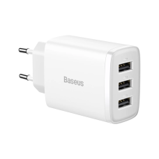 Сетевое зарядное устройство Baseus Compact Charger 3U 17W EU White