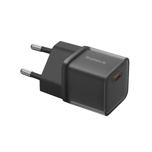 Мережевий зарядний пристрій Baseus GaN5S швидкий зарядний пристрій 1C 20W EU кластер чорний