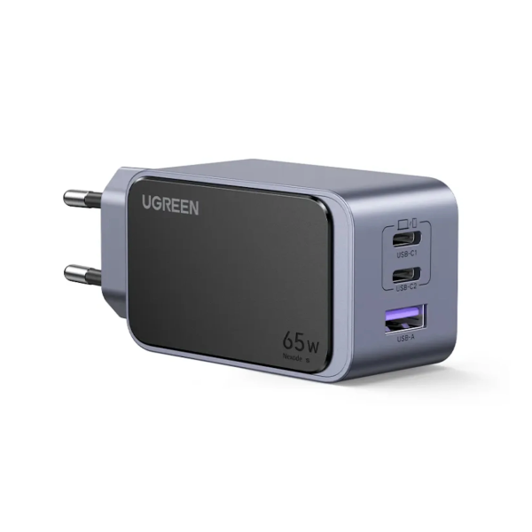 Мережевий зарядний пристрій UGREEN Nexode S 65W 3-Port GaN Fast Charger EU