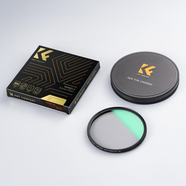 Светофильтр K&F Concept Nano-X Series Ultra-Low Reflection CPL Filter 82mm (KF01.2481)