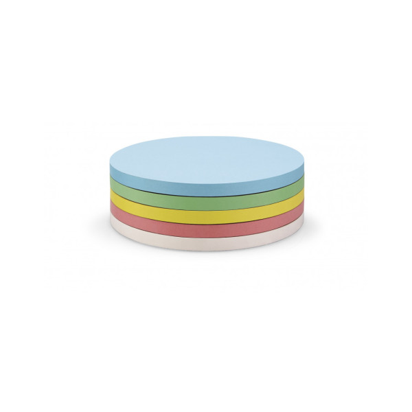 140 круглих різнокольорових самоклеючих карток Magnetoplan Round Assorted Set (111151790)