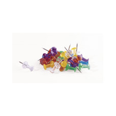 Булавки-гвоздики прозрачные 23 разноцветные Magnetoplan Pins Memo-holder Assorted Set (111165350)