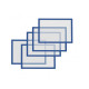 Рамки магнитные A5 синие Magnetofix Frame Blue Set (1131103)