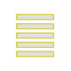 Рамки заголовков магнитные A4/A3 желтые Magnetofix Frame TOPSIGN Yellow Set (1131802)