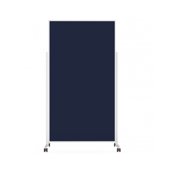 Доска модерационная мобильная 1000x1800 синяя, каркас белый Magnetoplan Design-Seminarboard VarioPin Mobile Felt-Blue WhiteEdition (1181114)