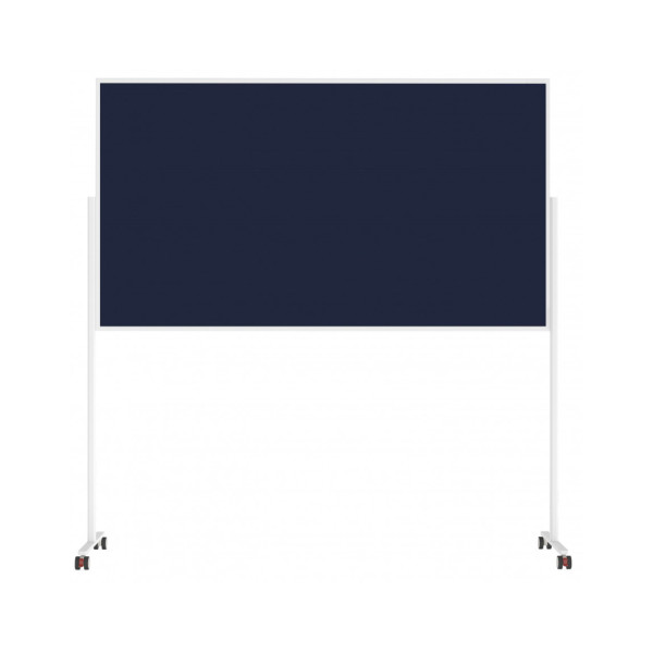 Доска модерационная мобильная 1000x1800 синяя, каркас белый Magnetoplan Design-Seminarboard VarioPin Mobile Felt-Blue WhiteEdition (1181114)
