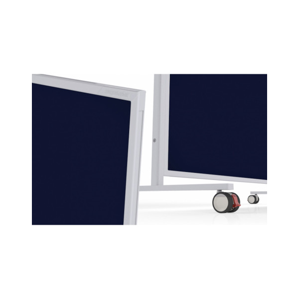 Доска модерационная мобильная 1000x1800 синяя, каркас белый Magnetoplan Design-Seminarboard VarioPin Mobile Felt-Blue WhiteEdition (1181114)
