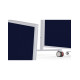 Доска модерационная мобильная 1000x1800 синяя, каркас белый Magnetoplan Design-Seminarboard VarioPin Mobile Felt-Blue WhiteEdition (1181114)