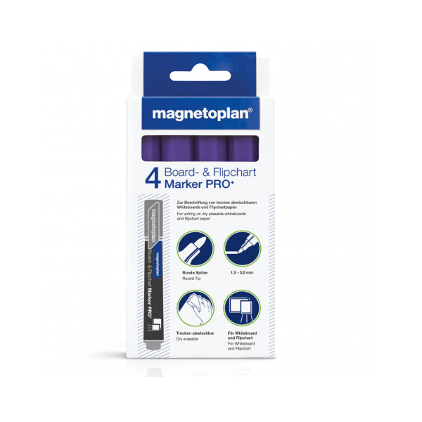 Маркеры универсальные фиолетовые Magnetoplan PRO+ Violet Set (1228119)