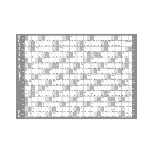 Пленка календарная 12353xx Magnetoplan Year Planner Foil 20xx (12351xx)