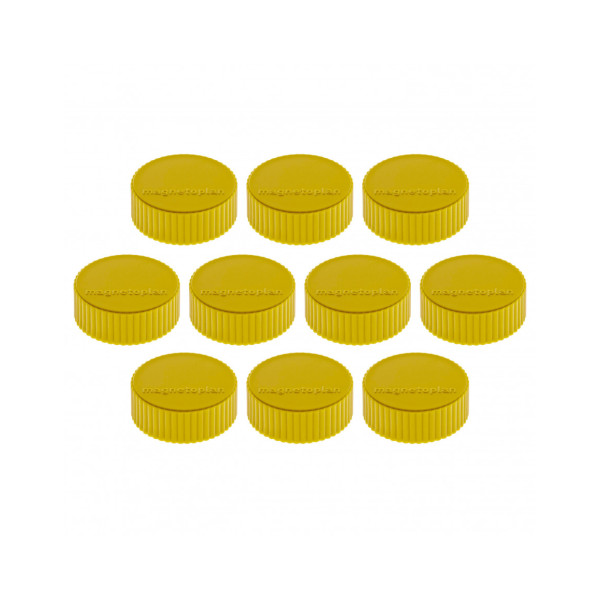 Магниты круглые 34/2 желтые Magnetoplan Discofix Magnum Yellow Set (1660002)