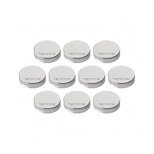 Магниты эргономичные средние 30/0.7 серебристые Magnetoplan Ergo Medium Silver Set (1664032)