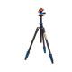 Штатив 3 LEGGED THING Punks Travis 2.0 Black Blue Алюминиевый, 4 секции, шаровая голова AirHed Neo 2.0 Blue и чехол в комплекте ( TRAVISBLUE2.0 )