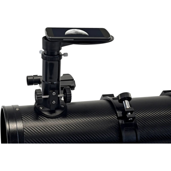 Телескоп Bresser Spica 130/1000 EQ3 Reflector Solar Carbon с солнечным фильтром и адаптером для смартфона (4630100)