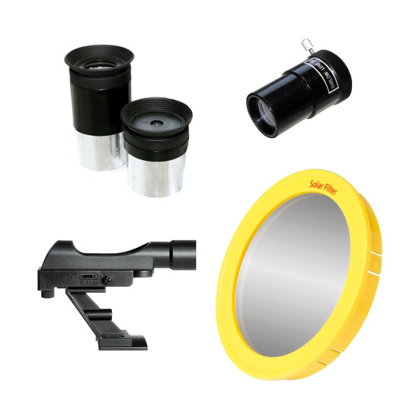 Телескоп Bresser Spica 130/1000 EQ3 Reflector Solar Carbon с солнечным фильтром и адаптером для смартфона (4630100)