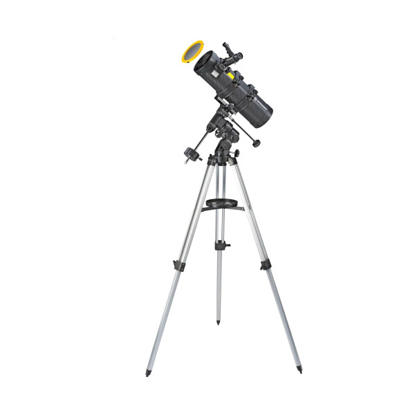 Телескоп Bresser Spica 130/1000 EQ3 Reflector Solar Carbon с солнечным фильтром и адаптером для смартфона (4630100)