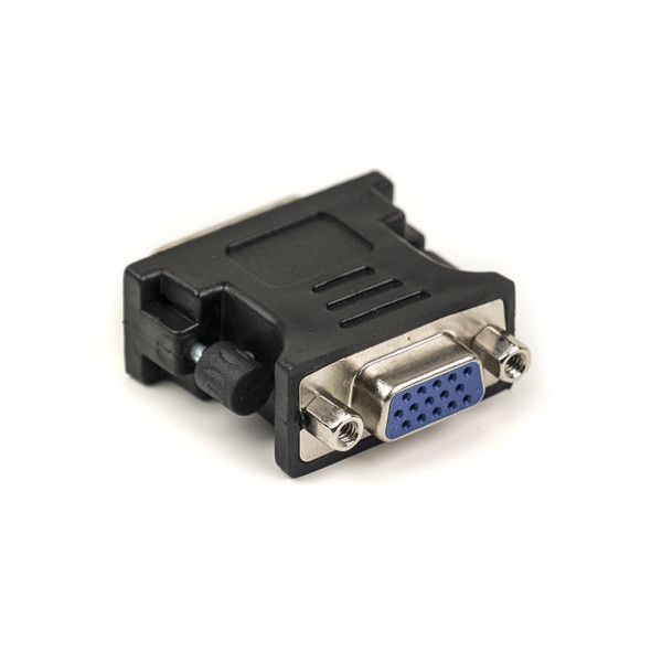 Переходник PowerPlant VGA - DVI-I (24+5 контактів), чорний