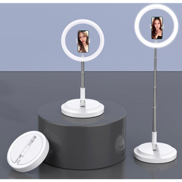 Кольцевая LED лампа Usams US-ZB120 Stretchable Selfie Ring Light White