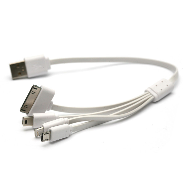 Кабель PowerPlant універсальний USB 2.0 AM - Mini, Micro, Lightning, iPod, 0,3 м