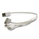 Кабель PowerPlant універсальний USB 2.0 AM - Mini, Micro, Lightning, iPod, 0,3 м