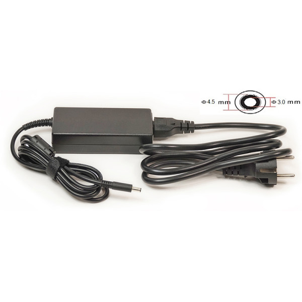 Блок питания для ноутбуков PowerPlant DELL 220V, 19.5V 65W 3.34A (4.5*3.0)