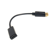 Кабель-переходник PowerPlant HDMI - DisplayPort, 0.2м