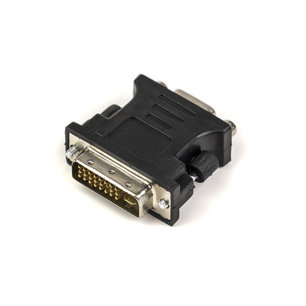 Переходник PowerPlant VGA - DVI-I (24+5 контактів), чорний