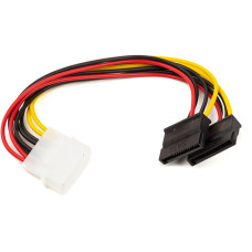 Перехідник живлення PowerPlant Molex - 2 SATA 0,15 м