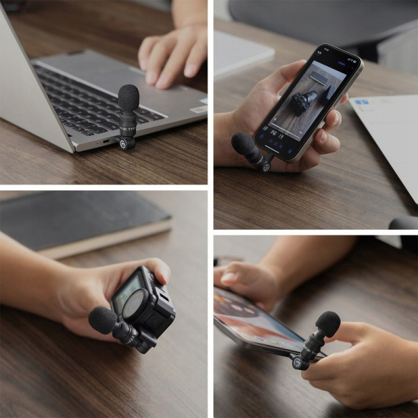 Мікрофон міні Type-C USB-C для Osmo Action телефону ноутбука Ulanzi AM23