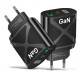 Зарядка швидка GaN 65Вт USB Type-C PD QC AC Prof BK389