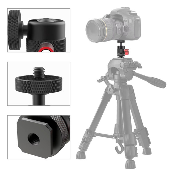 Шаровая головка на башмак штатив для лампы телефона AC Prof AL-08