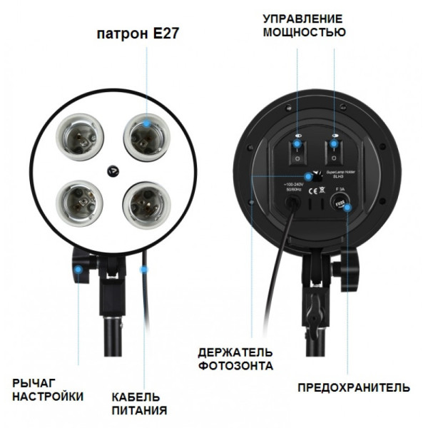 Набор постоянного света Puluz PU5071-2 Led Softbox Kit