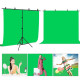 Фон зі стійкою Puluz PU5205G Chroma key зелений (200x200см)