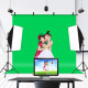 Фон зі стійкою Puluz PU5205G Chroma key зелений (200x200см)