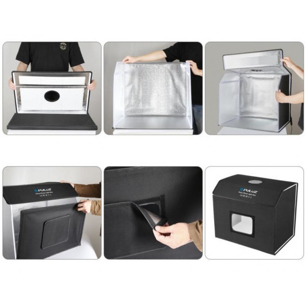Лайткуб 60×40×50см з фонами 72Вт 3000-6500К CRI 95+ Puluz PU5064EU